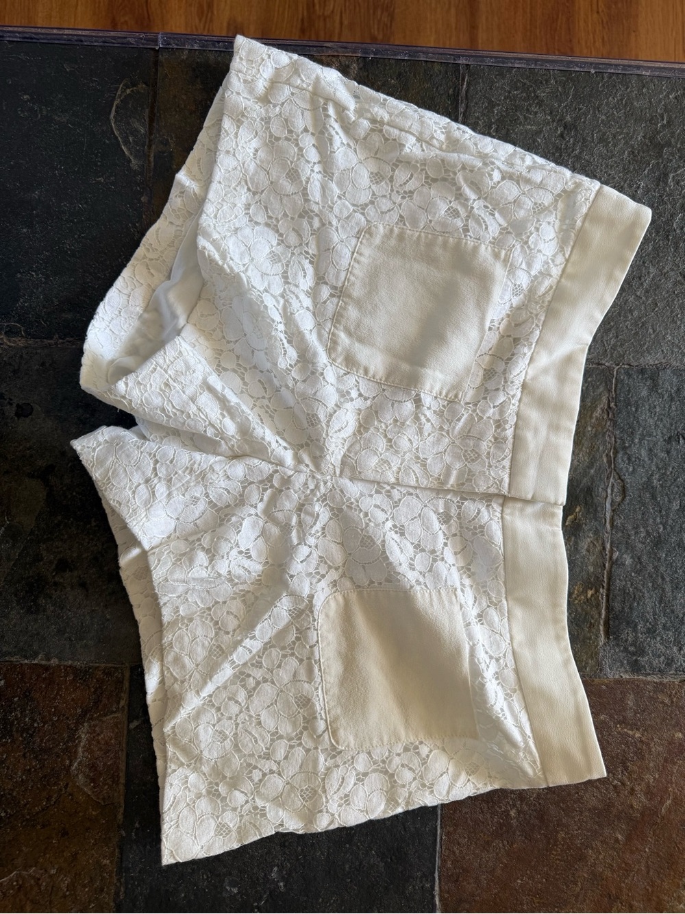 Club Monaco White Lace Shorts